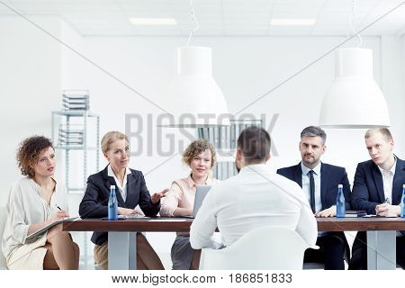 Man During Job Interview