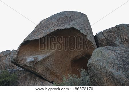 Stone near Bafa Lake in Mugla - Turkey. Rocks formations.