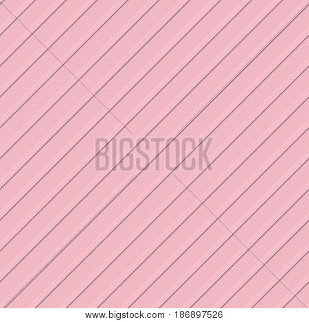 Seamless pink 3D diagonal stripe pattern background