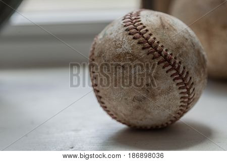 Old baseball found in an antique shop