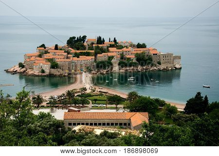 Sveti Stefan or Saint Stefan is a small islet and 5-star hotel resort on the Adriatic coast of Montenegro