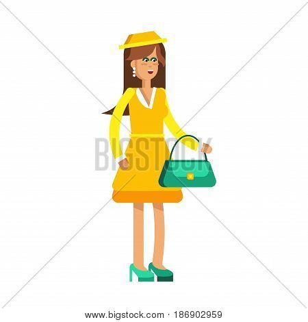 Vector detailed character people, character young women or sudent, woman in casual clothing style. Business women, character creative woman, people lifestyle isolated on white background