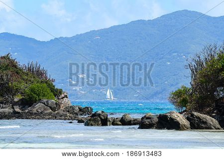 Sir Francis Drake Channel from Tortola, BVI