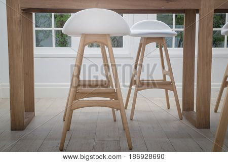 Modern Chairs In Apartment Interior stock photo