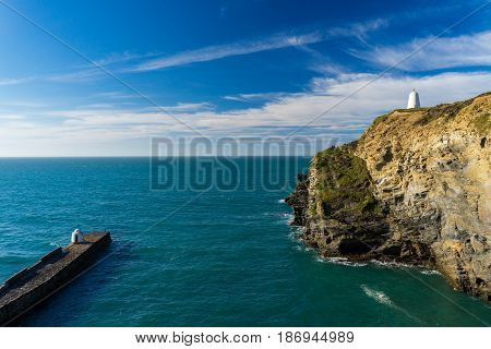 Portreath Cornwall England Uk