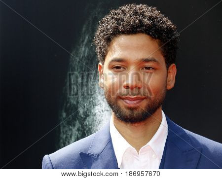 Jussie Smollett at the Los Angeles special screening of 'Alien: Covenant' held at the TCL Chinese Theatre IMAX in Hollywood, USA on May 17, 2017.