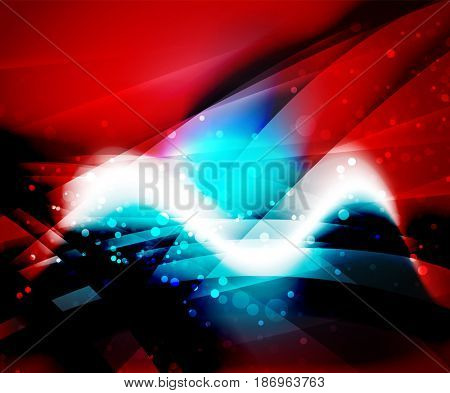 Shiny wave, magic light efffect abstract background