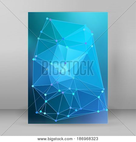 Modern Triangle Background 3D Effect Cover Page Brochure A4 Format17