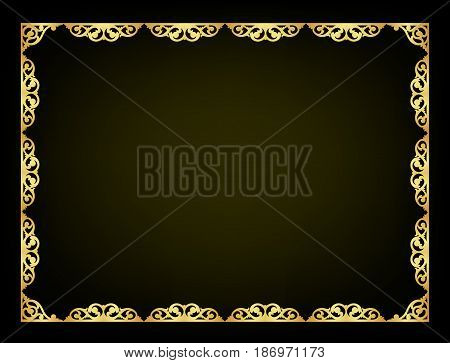 Abstract Oriental Ornament Decorate Vector
