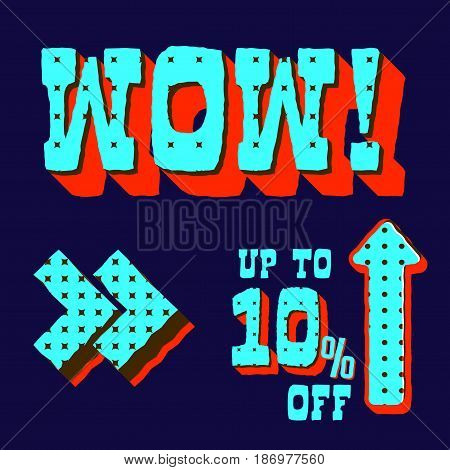 Set of super sale and discount tags, best offer and shop now promotion emblems, advertising and marketing poster, black background. Vector illustration