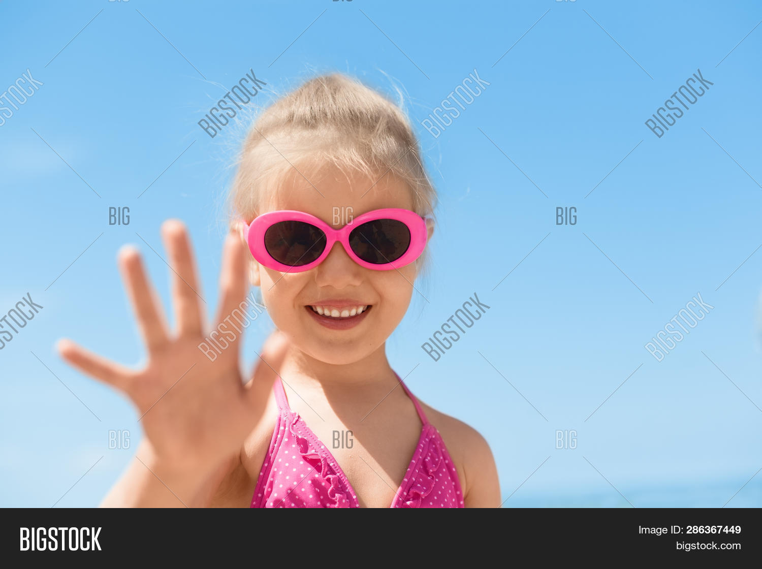 Child Beach Waving Image & Photo (Free Trial) Bigstock