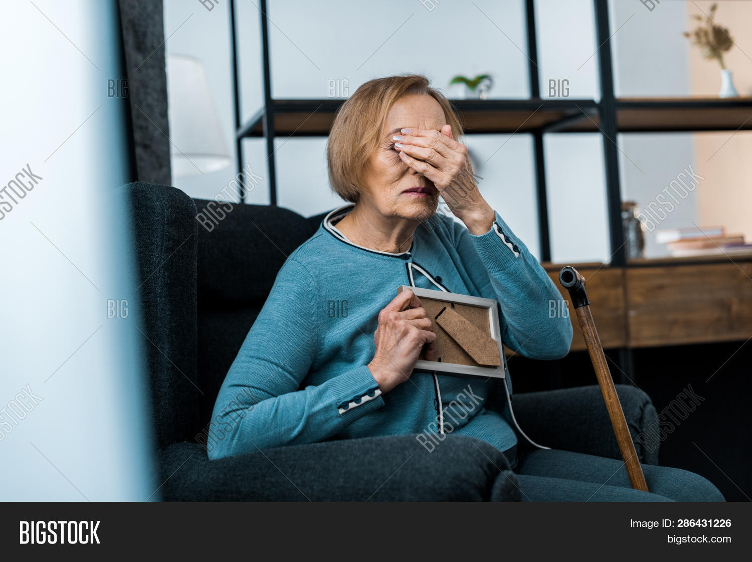 Grieving Senior Woman Image & Photo (Free Trial) Bigstock