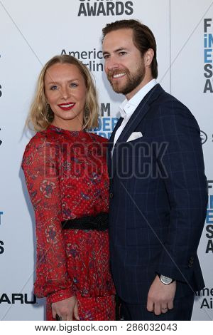 LOS ANGELES - FEB 23:  Annie Starke, Marc Albu at the 2019 Film Independent Spirit Awards on the Beach on February 23, 2019 in Santa Monica, CA