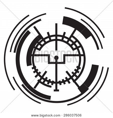 Periscope Target Icon. Simple Illustration Of Periscope Target Vector Icon For Web Design Isolated O