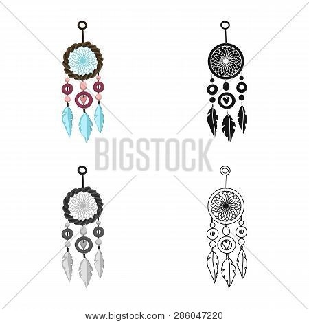 Vector Illustration Of Dreams And Night Sign. Set Of Dreams And Bedroom Vector Icon For Stock.