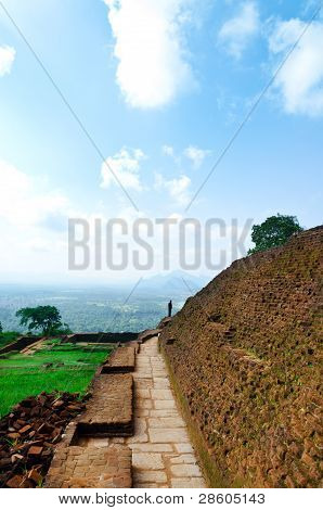 Pohled z Mount Sigiriya, Srí Lanka (Cejlon).