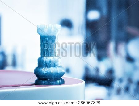 Some Abstract Isolated Object Printed On A 3d Printer