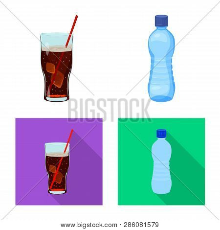 Vector Design Of Drink And Bar Icon. Collection Of Drink And Party Vector Icon For Stock.