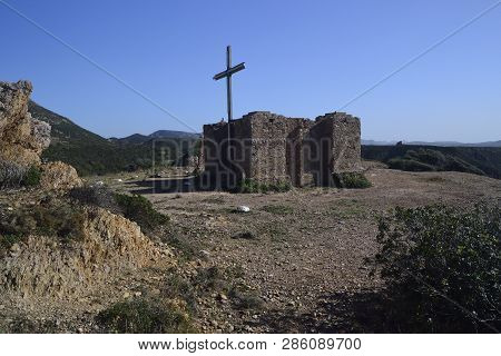 The Old Windimill Ruins Of Nebida, Iglesias