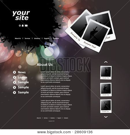 웹 사이트 서식 파일