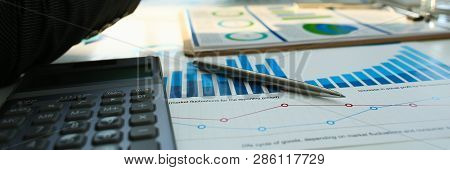 Businessman In Sut Hand Shake In Ofiice Closeup. Introduce Manager Job Man Risk Chart Paper How Deal