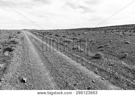 A Badly Corrugated Gravel Road In The Tankwa Karoo In The Northern Cape Province Of South Africa. Mo