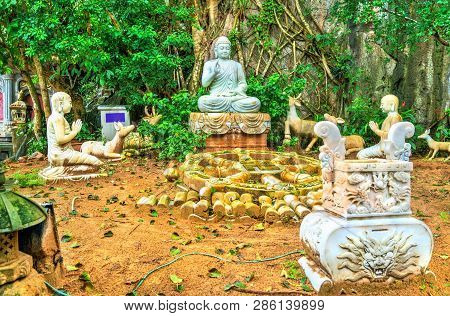 Buddhist Temple On Marble Mountains Near Da Nang, Vietnam
