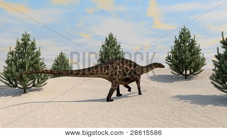 dicraeosaurus บนเนินเขา