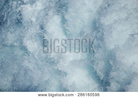 Foamy Of The Ionian Sea In The Slipstream Of The Ferry.