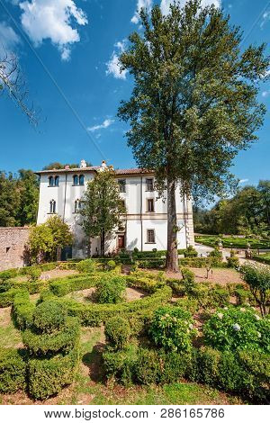 Sutri, Italy. August 17, 2017: Villa Savorelli. Early Eighteenth Century Owned By The Municipality O