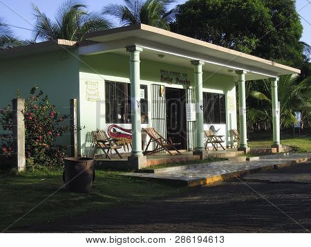 Big Corn Island, Nicaragua-march: A Local Mini-market Bodega Of Typical Architecture Is Seen In Big 