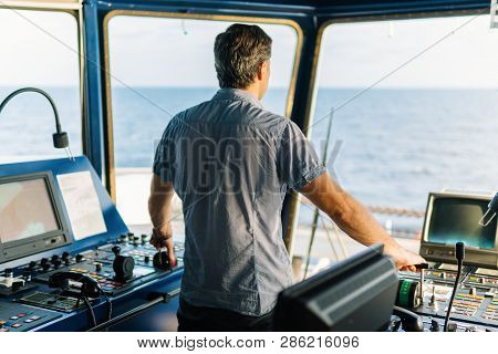 Marine Navigational Officer During Navigational Watch On Bridge