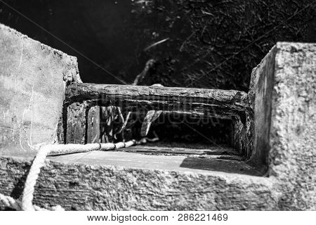 Iron Ladder Into The Harbour At Portsoy