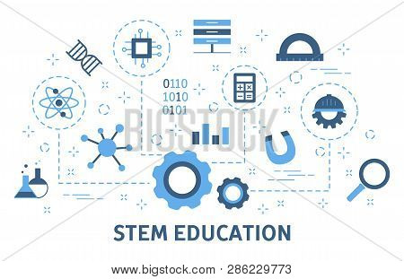 Stem Concept. Science, Technology, Engineering And Mathematics