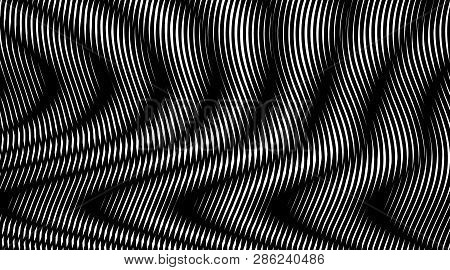 Hipnotic Linear Abstract Background Visual Illusion. Can Be Used As Design Of Books, Websites, Acces