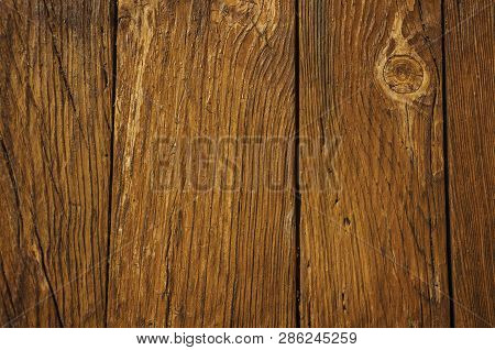 Rough Wooden Planks In An Old Door At Caceres