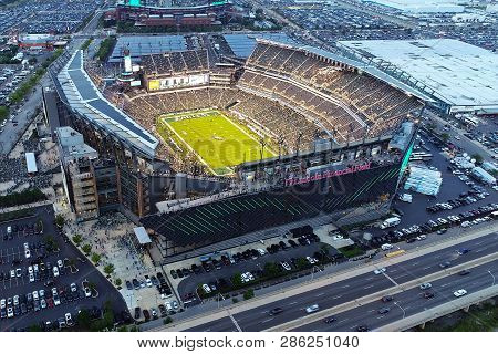 Philadelphia, Pa - September 06, 2018: Lincoln Financial Field, Home Of The Nfl Eagles, Located In T