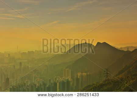 The Hong Kong As Seen From Kowloon Peak