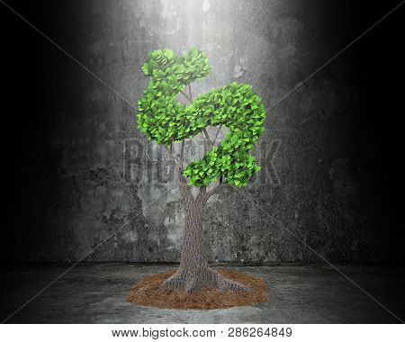 Concept Of Developing Green Circular Economy And Providing Green Friendly Technology, Tree With Gree