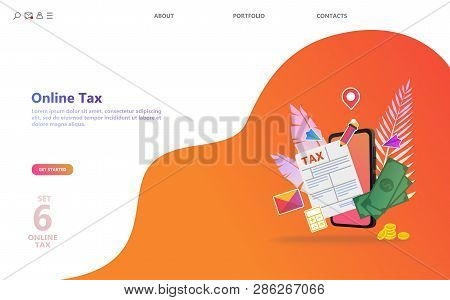 Online Tax Payment Vector Photo Free Trial Bigstock