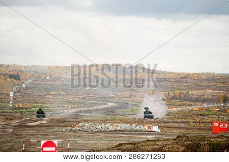 Nizhniy Tagil, Russia - September 26. 2013: Antiaircraft Gun Missile System Zsu-23-4m4 Shilka-m4 And
