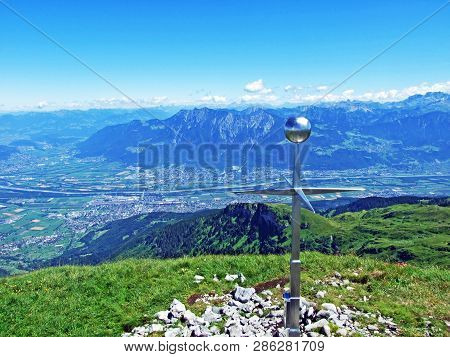 Panorama From The Alpine Peak Margelchopf In The Alviergruppe Mountain Range - Canton Of St. Gallen,