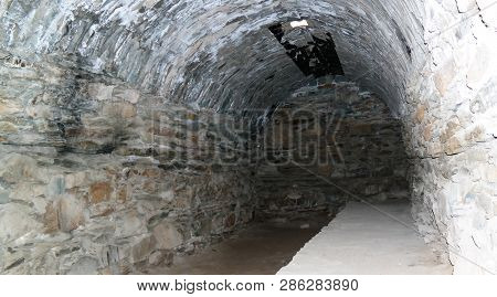 Interior Of Tash Rabat Caravanserai In Tian Shan Mountain , Naryn Province, Kyrgyzstan