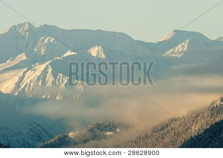 Sunset Mountains na Aljašce