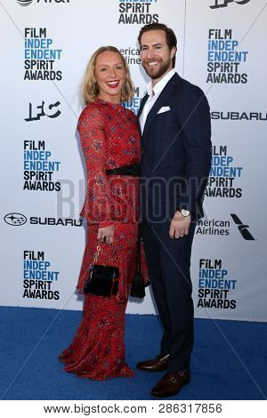 LOS ANGELES - FEB 23:  Annie Starke, Marc Albu at the 2019 Film Independent Spirit Awards on the Beach on February 23, 2019 in Santa Monica, CA