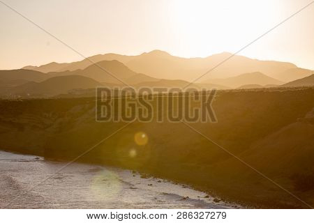 Sunset over La Isleta del Moro, Cabo de Gata Natural Park, Spain 