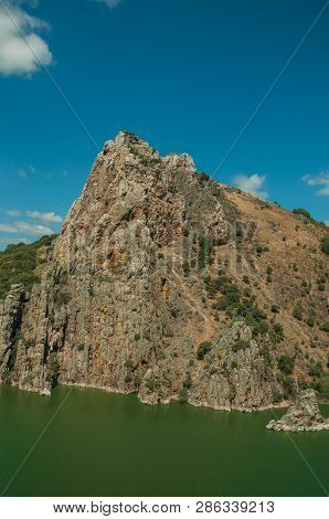 Valley With The Tagus River And Rocky Hills At The Monfrague National Park
