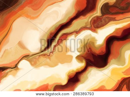 Super Duper Gorgeous Abstract Painting. Liquid Paint Technique Background. Marble Effect Painting. B