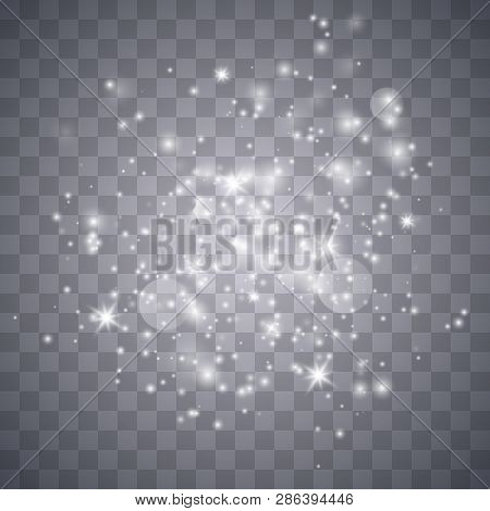 Sparks Glitter Special Light Effect. Vector Sparkles On Transparent Background. Christmas Abstract P