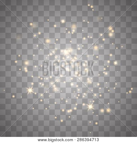Sparks Glitter Special Light Effect. Vector Sparkles On Transparent Background. Christmas Abstract P